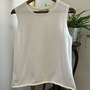 Women’s white sweater vest